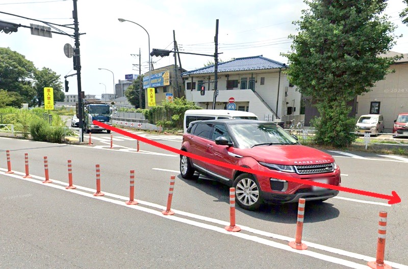 タカラスタンダード 三鷹ショールームまでの車の経路