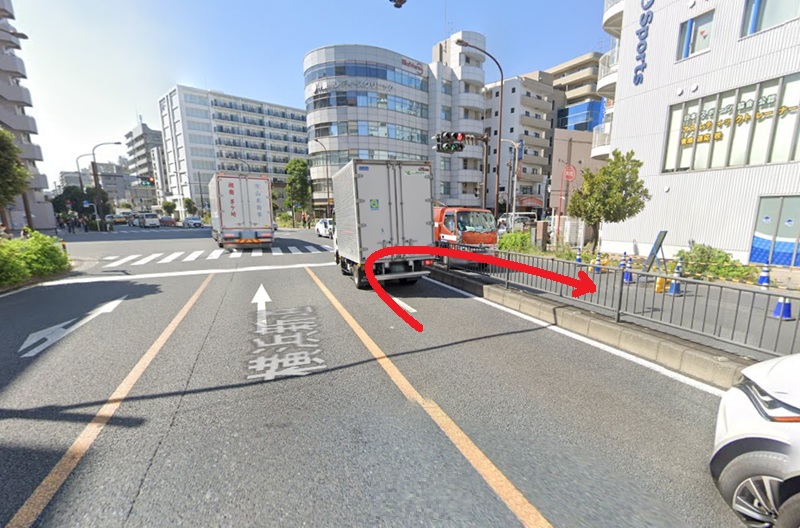タカラスタンダード 横浜ショールームまでの車の経路