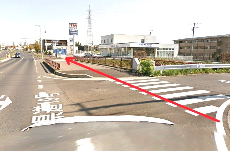 タカラスタンダード つくばショールームまでの徒歩経路