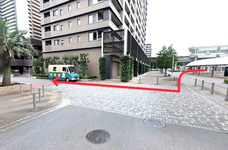 タカラスタンダード つくばショールームまでの徒歩経路