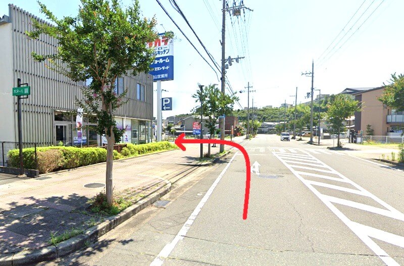 タカラスタンダード 福知山ショールームまでの車の経路