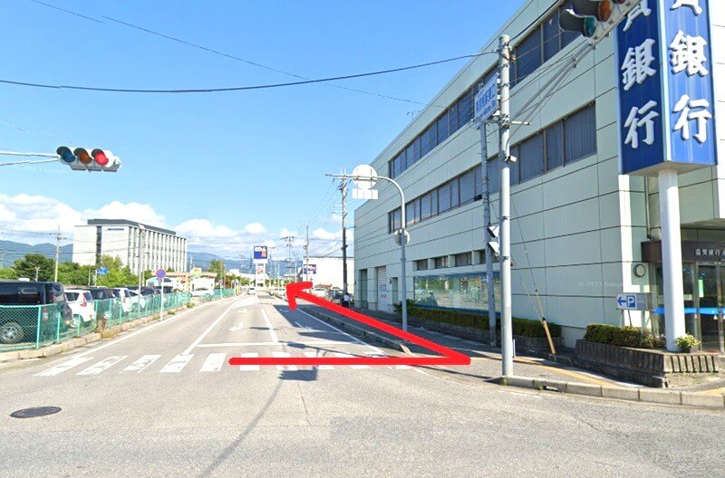 タカラスタンダード 彦根ショールームまでの徒歩経路
