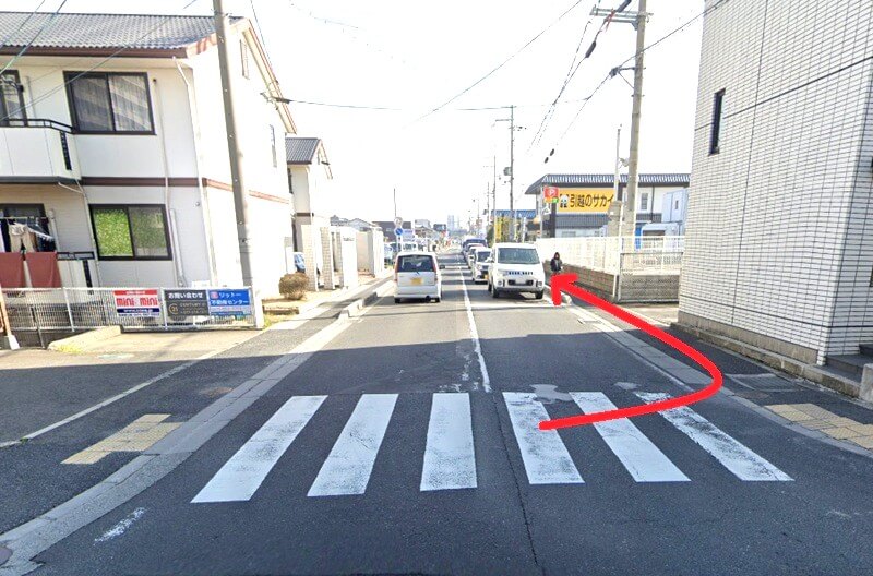 タカラスタンダード 草津ショールームまでの徒歩経路