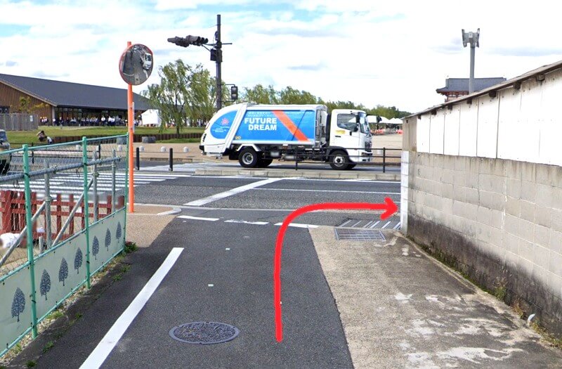 タカラスタンダード 平城京ショールーム（奈良市）までの徒歩経路