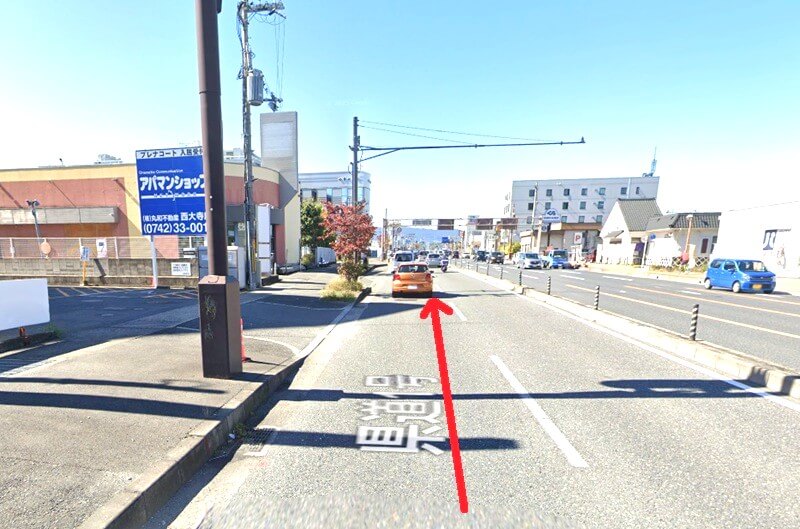 タカラスタンダード 平城京ショールーム（奈良市）までの車の経路