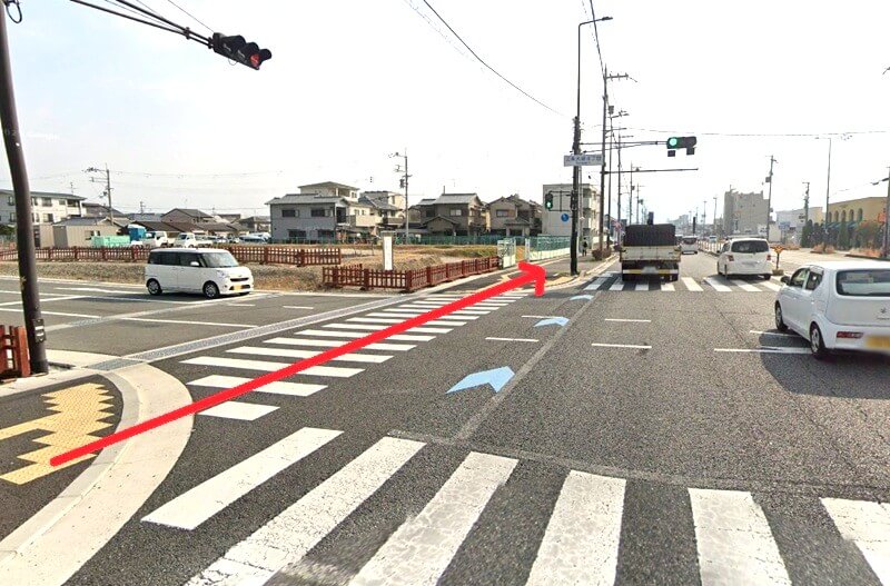 タカラスタンダード 平城京ショールーム（奈良市）までの徒歩経路