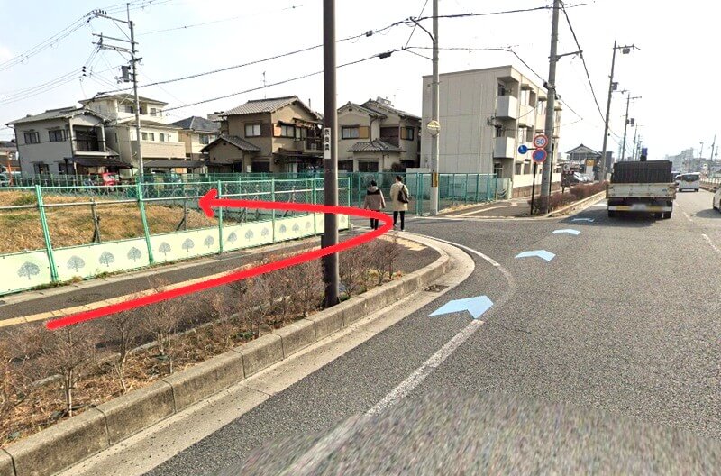 タカラスタンダード 平城京ショールーム（奈良市）までの徒歩経路