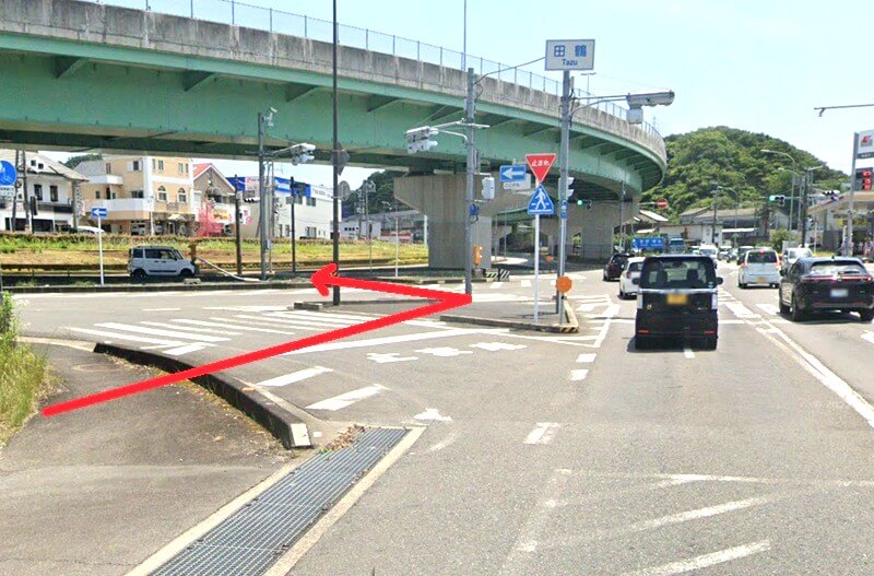 タカラスタンダード 紀南ショールームまでの徒歩経路