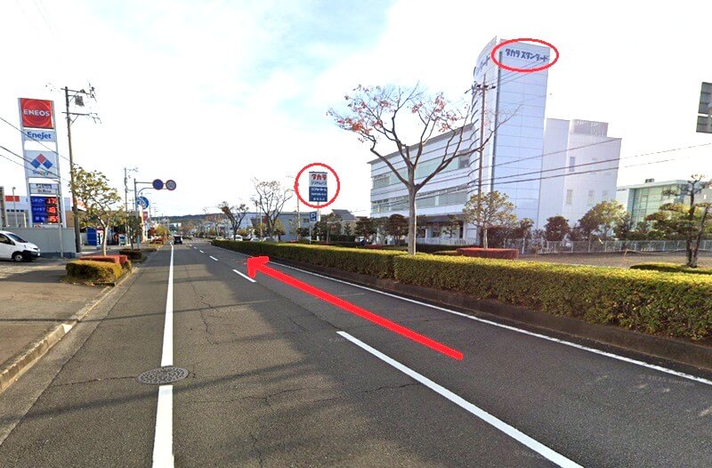 タカラスタンダード 静岡県のショールームまでの車の経路