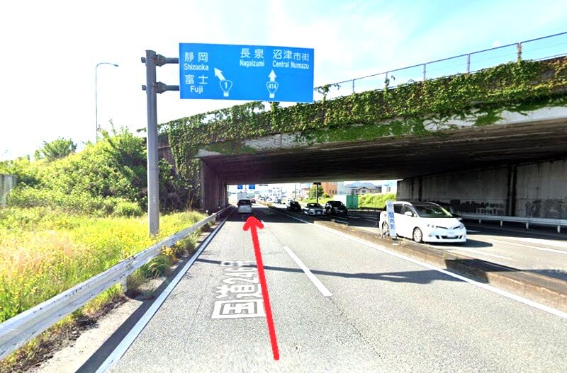 タカラスタンダード 沼津ショールームのまでの徒歩経路