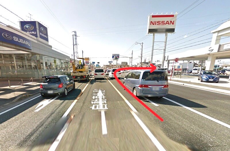 タカラスタンダード 浜松ショールームまでの車の経路