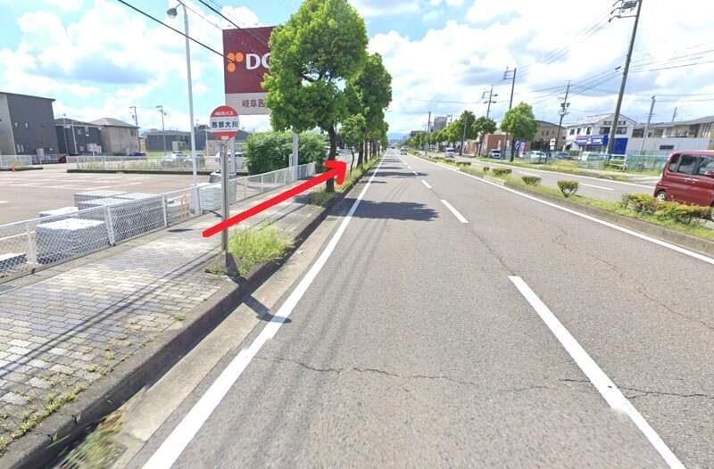 タカラスタンダード 岐阜ショールームまでの徒歩経路