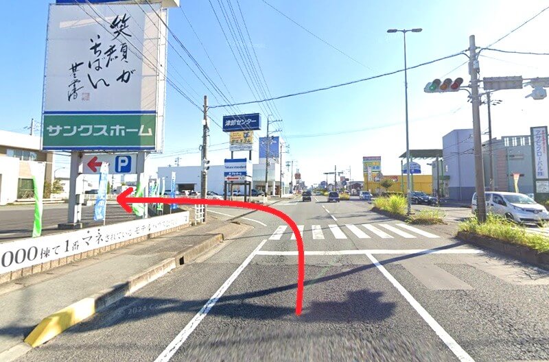 タカラスタンダード 津ショールームまでの車の経路