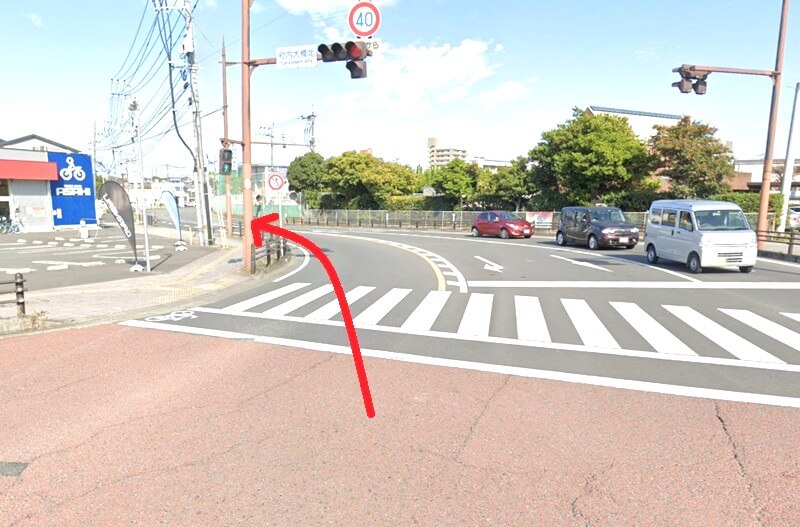 タカラスタンダード 大分ショールームまでの車の経路