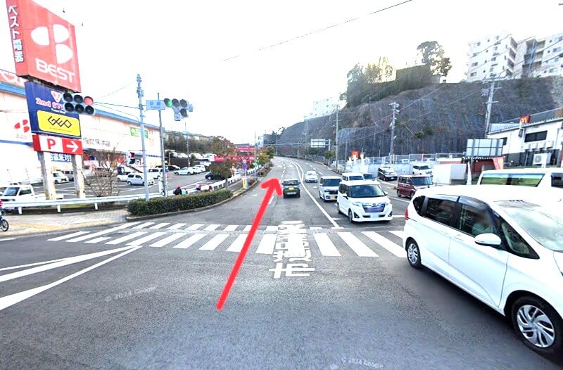 タカラスタンダード 佐世保ショールームまでの車の経路