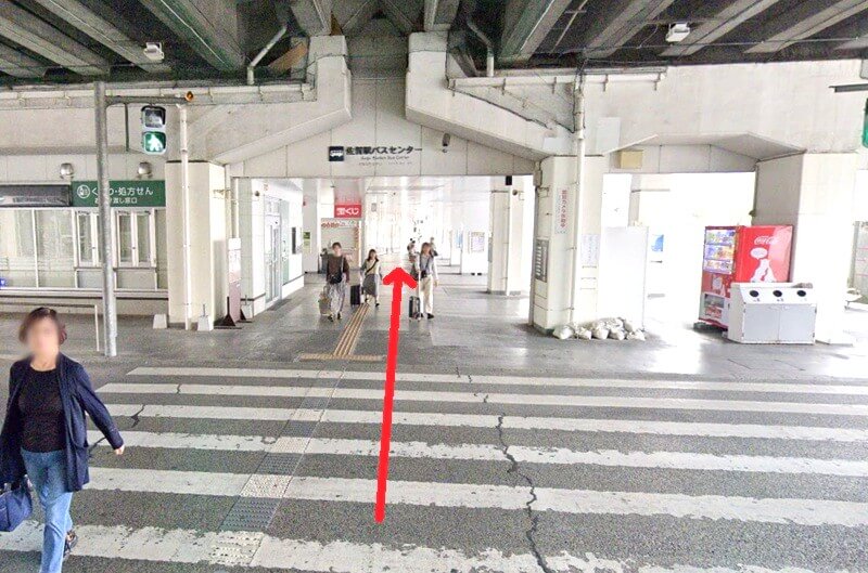 タカラスタンダード 佐賀ショールームまでの徒歩経路