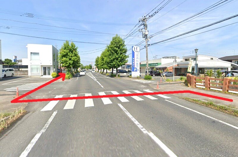 タカラスタンダード 佐賀ショールームまでの徒歩経路