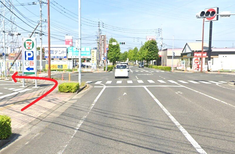 タカラスタンダード 佐賀ショールームまでの徒歩経路