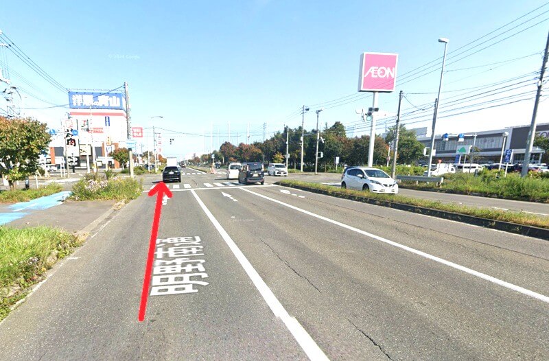タカラスタンダード 苫小牧ショールームまでの車の経路