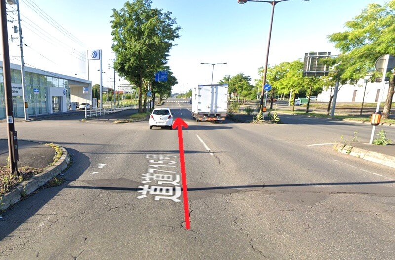 タカラスタンダード 道東ショールームまでの車の経路
