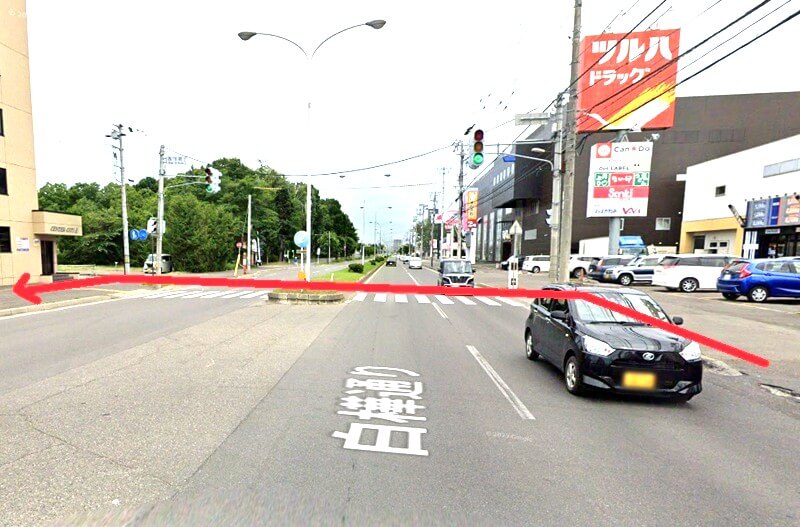 タカラスタンダード 道東ショールームまでの徒歩経路