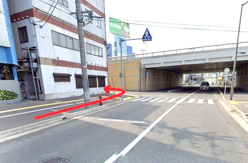 タカラスタンダード 青森ショールームまでの徒歩経路