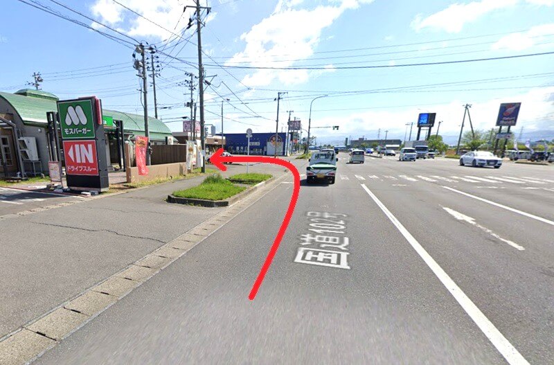 タカラスタンダード 弘前ショールームまでの車の経路