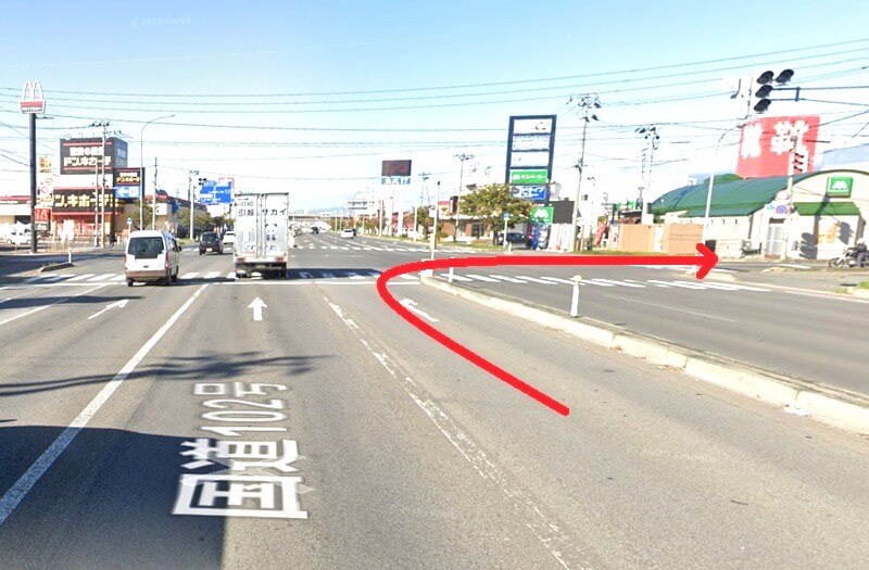 タカラスタンダード 弘前ショールームまでの車の経路