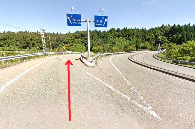 タカラスタンダード 秋田ショールームへの車の経路