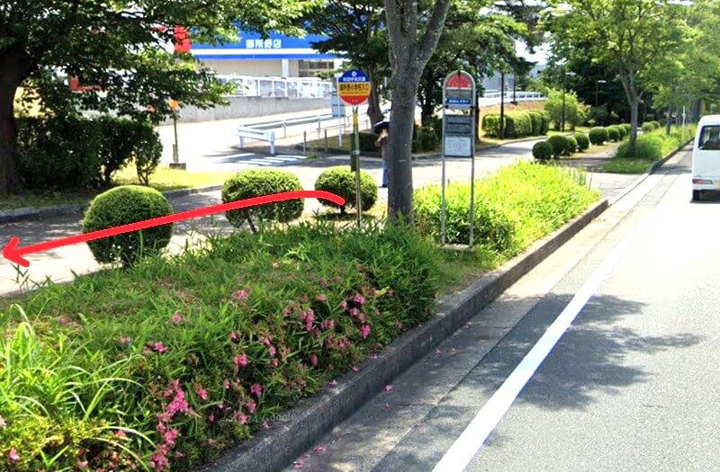 タカラスタンダード 秋田ショールームへの徒歩経路