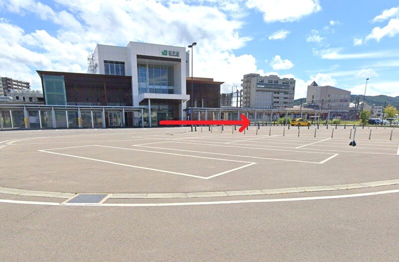 タカラスタンダード 横手ショールームまでの徒歩経路