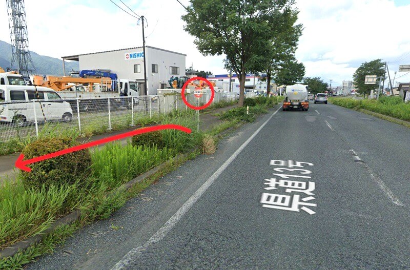 タカラスタンダード 盛岡ショールームまでの徒歩経路