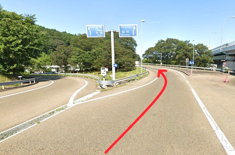 タカラスタンダード 仙台ショールームまでの車の経路