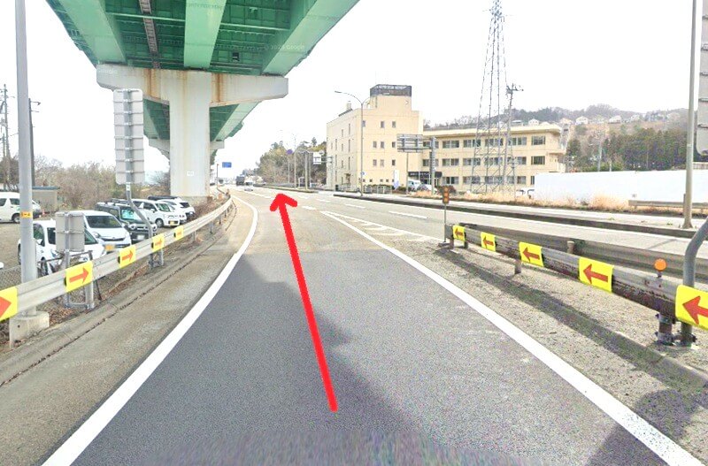タカラスタンダード 仙台ショールームまでの車の経路