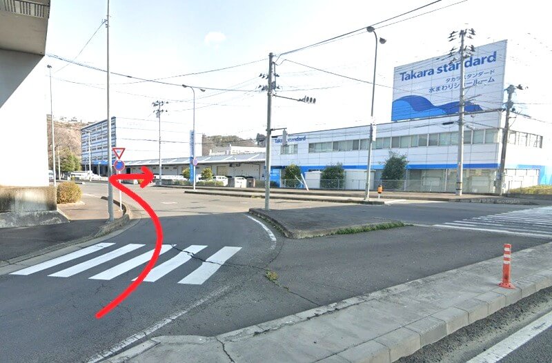タカラスタンダード 仙台ショールームまでの車の経路