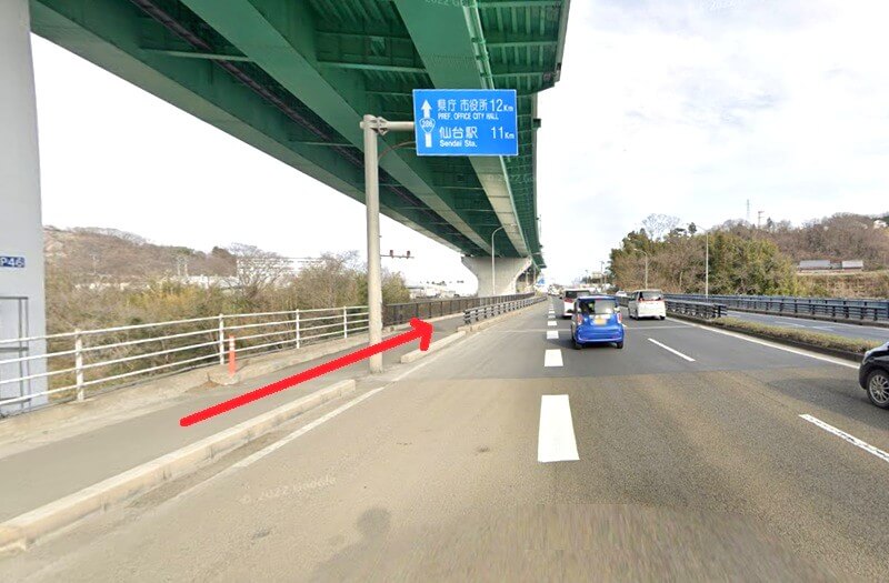 タカラスタンダード 仙台ショールームまでの徒歩経路