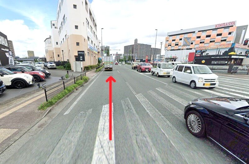 タカラスタンダード 熊本ショールームまでの車の経路