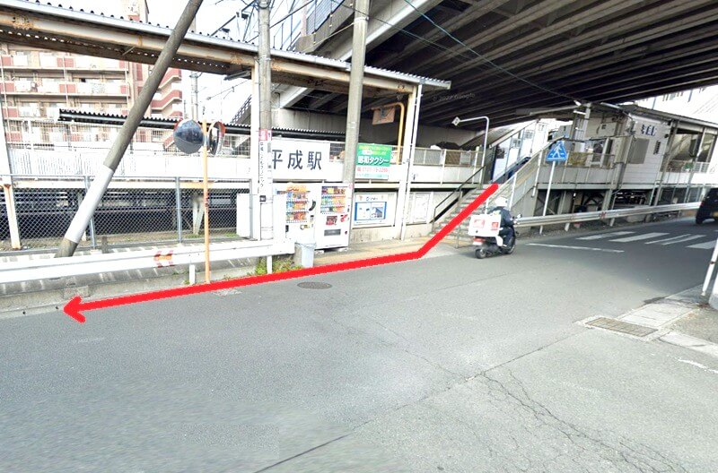 タカラスタンダード 熊本ショールームまでの徒歩経路