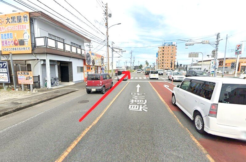 タカラスタンダード 宮崎ショールームまでの車の経路