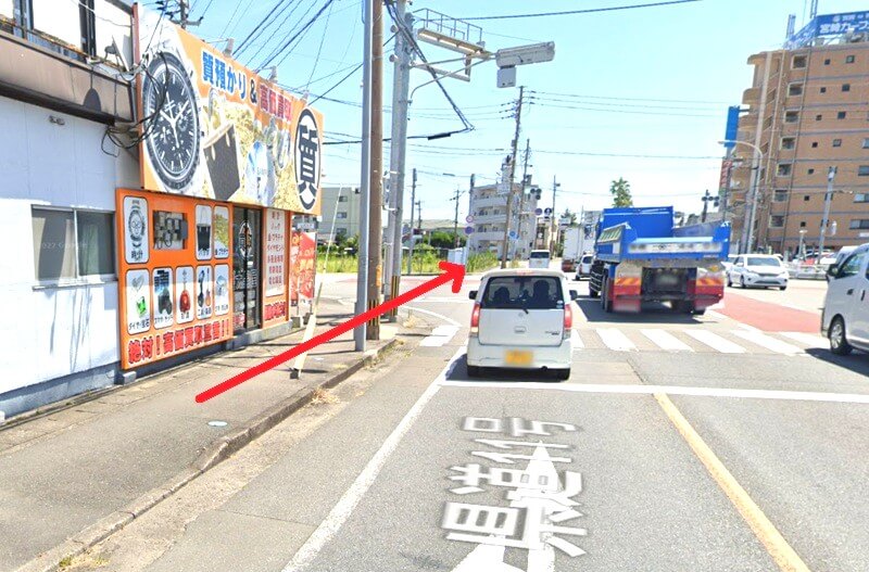 タカラスタンダード 宮崎ショールームまでの徒歩経路