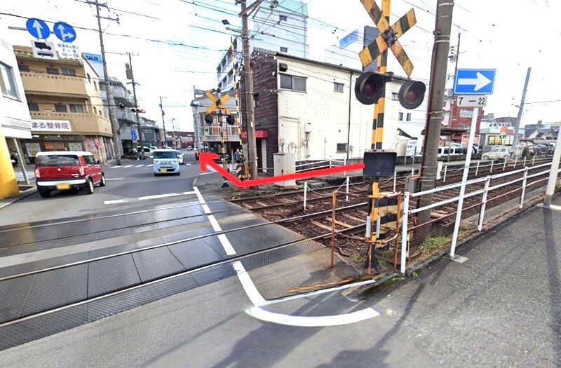 タカラスタンダード 鹿児島ショールームまでの徒歩経路