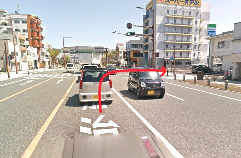 タカラスタンダード 川内ショールームまでの車の経路