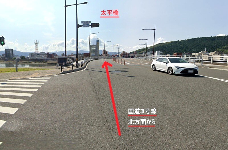 タカラスタンダード 川内ショールームまでの車の経路