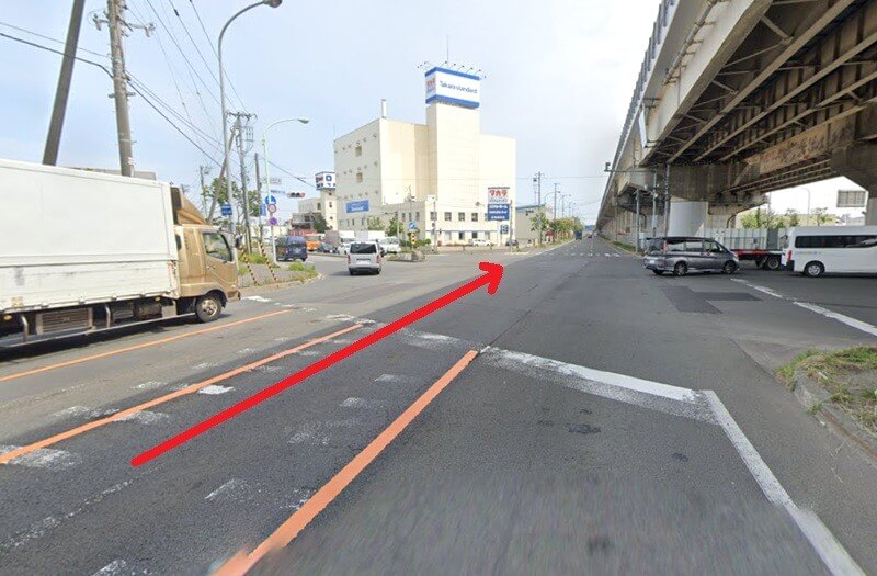 タカラスタンダード 札幌ショールームまでの車の経路