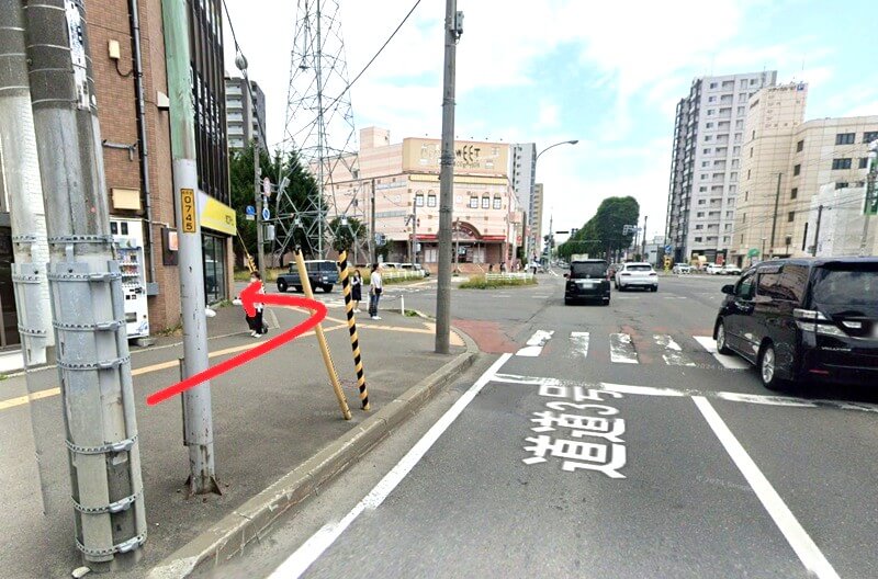 タカラスタンダード 札幌ショールームまでの徒歩経路