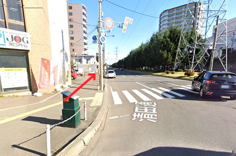 タカラスタンダード 札幌ショールームまでの徒歩経路