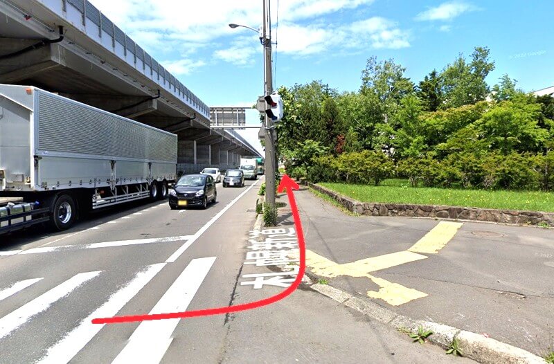 タカラスタンダード 札幌ショールームまでの徒歩経路
