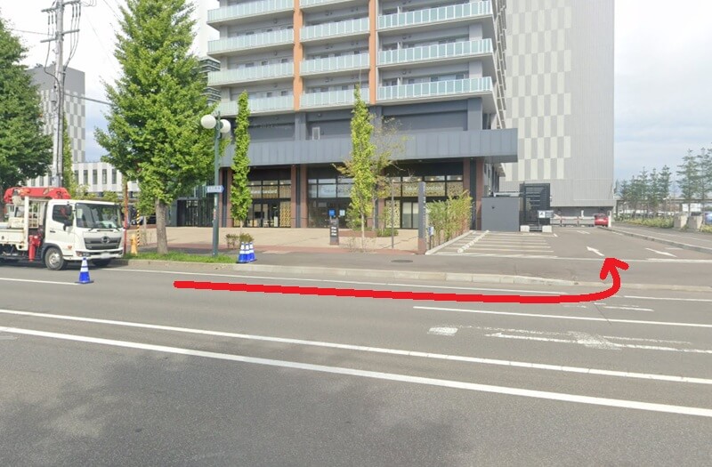 タカラスタンダード 札幌中央ショールームまでの徒歩経路