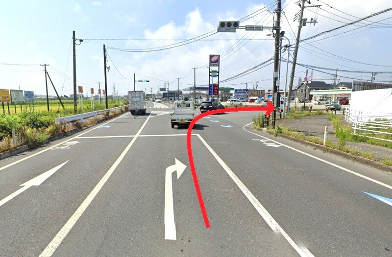タカラスタンダード 石巻ショールームまでの徒歩経路