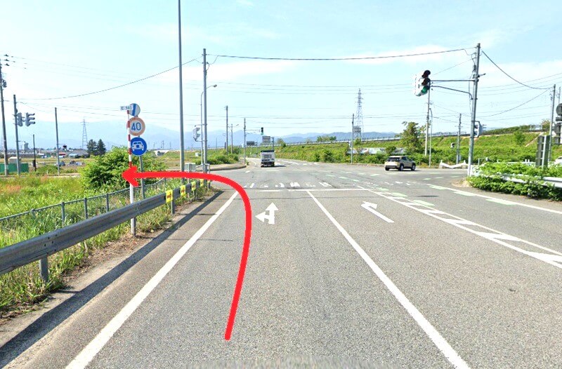 タカラスタンダード 米沢ショールームまでの車の経路